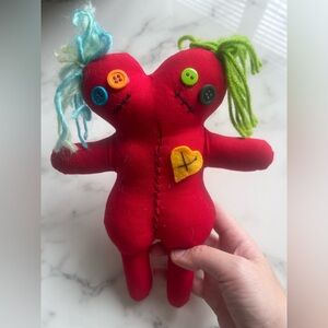 Handmade Two-Headed Voodoo Doll
